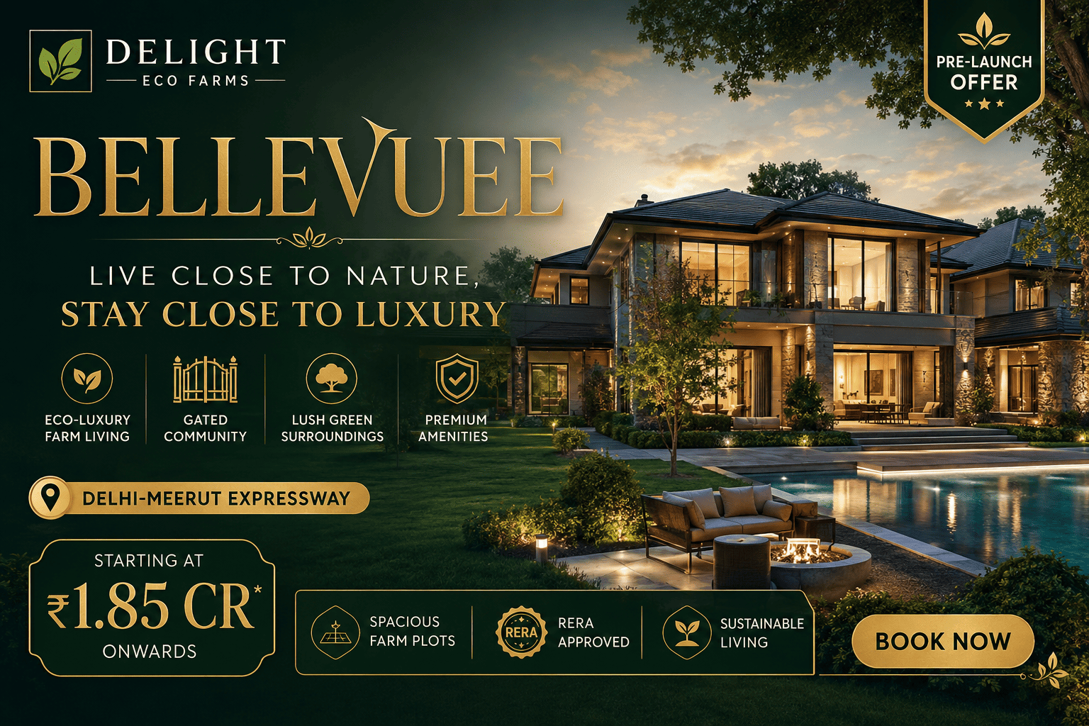 Delight Eco Farms Bellevuee - Premium Apartments Kanakapura