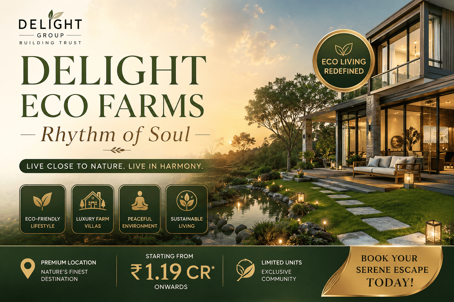 Delight Eco Farms Rhythm of Soul - Premium Apartments Sakleshpur